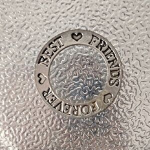 Silver Best Friends Forever Charm